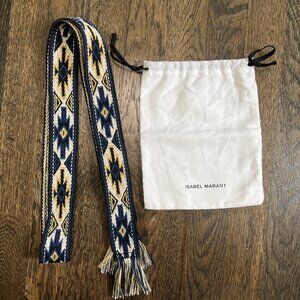 Isabel Marant Etoile Upper fringed jacquard belt